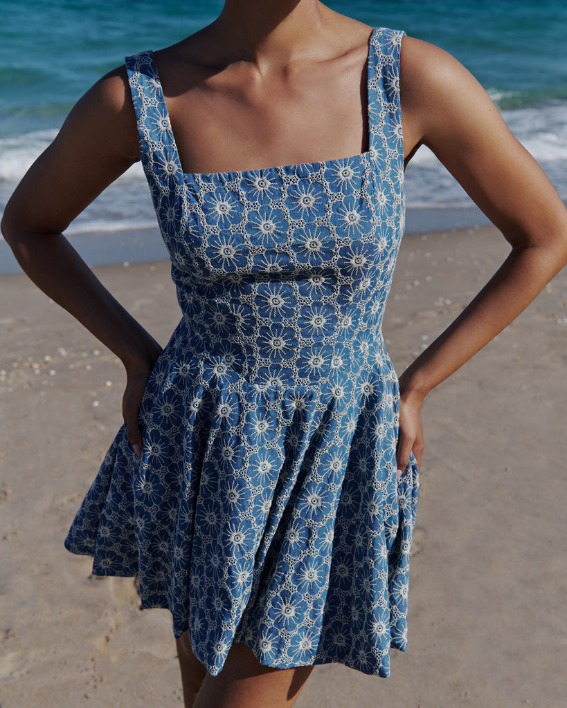 Denim La Bubble Dress Denim La Bubble Dress