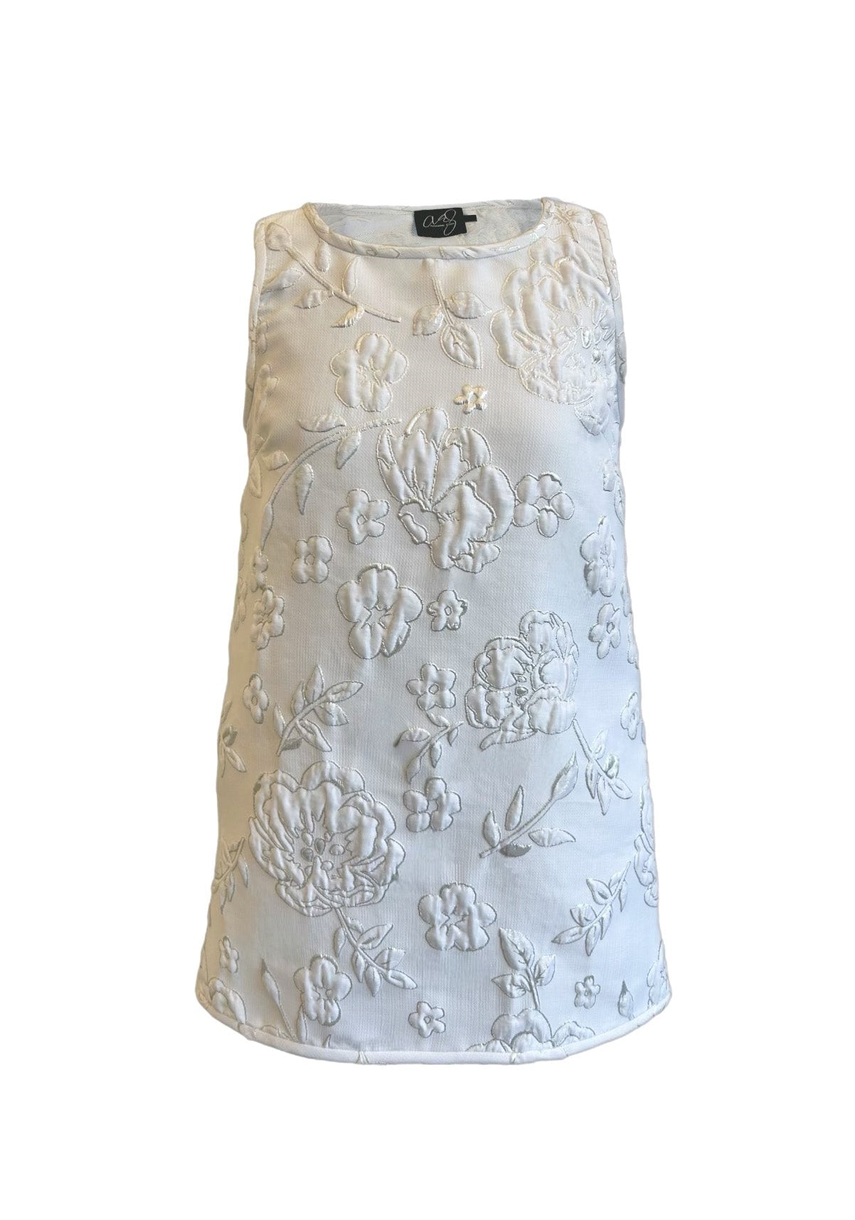 All White Jacquard Swing Swing Dress, L / All White All White Jacquard Swing Swing Dress, L / All White
