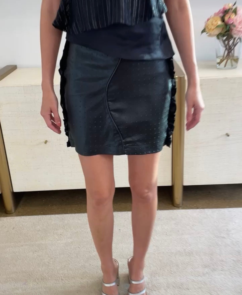 Faux Leather Skirt - Arianne Elmy