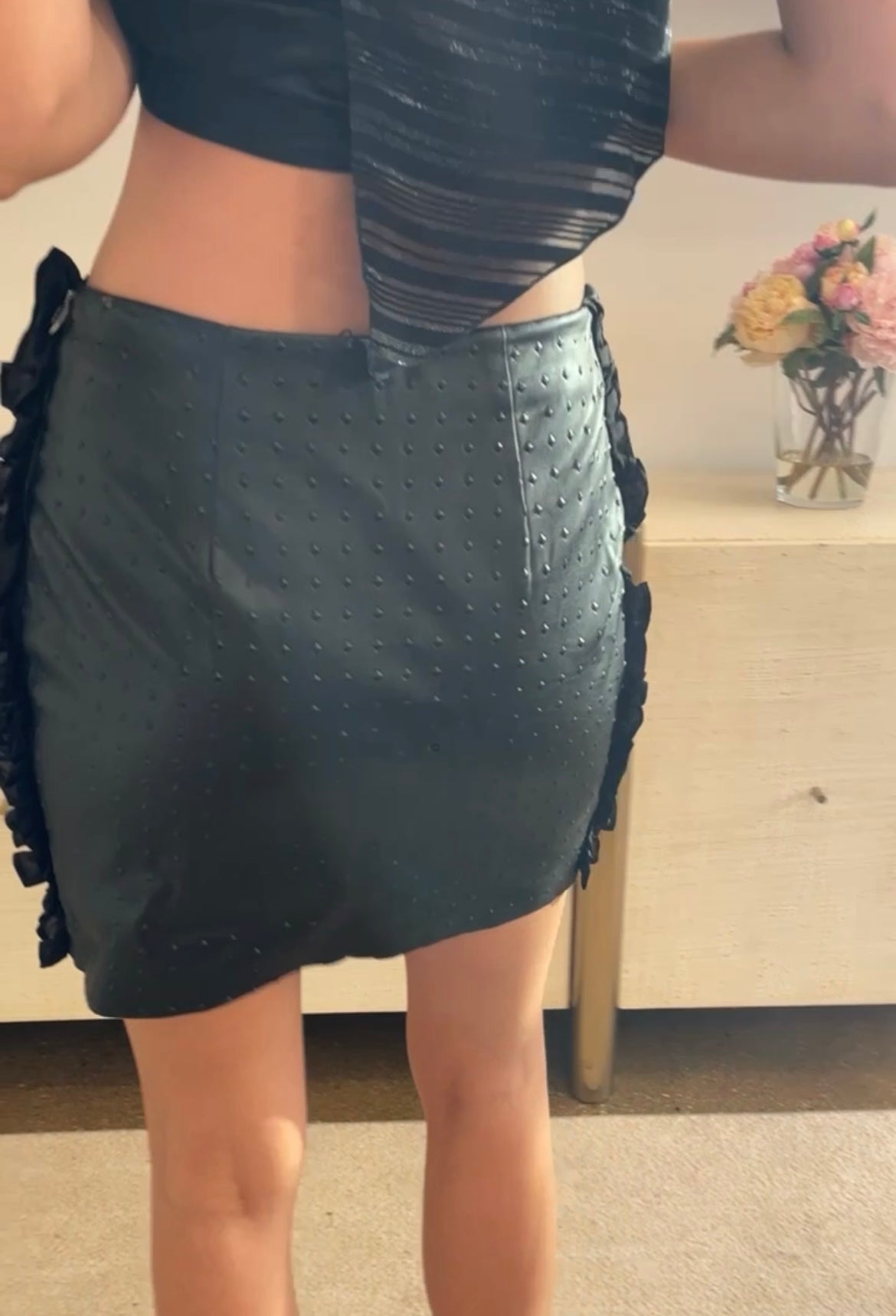Faux Leather Skirt - Arianne Elmy